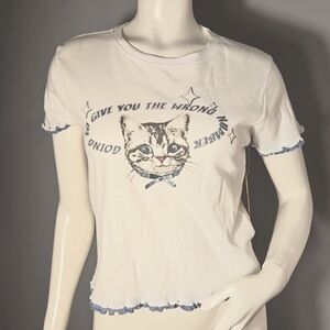 Messy Bun Just Chillin "Going to Give You the Wrong Number" Tee Size M